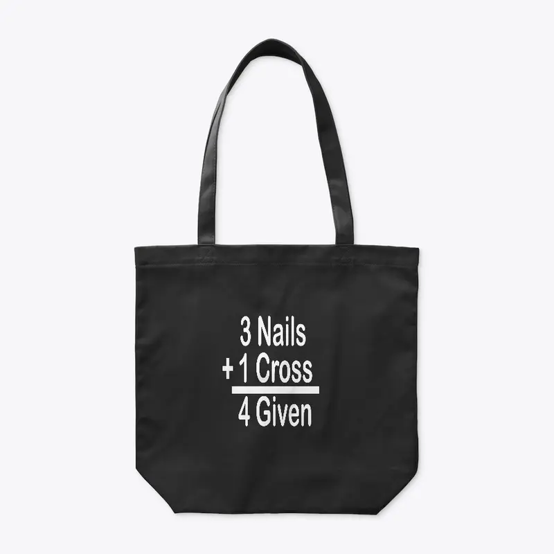 3 Nails + 1 Cross = 4 Given Bag